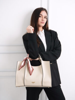 BOXY STRUCTURED TOTE