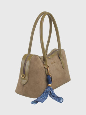 SUEDE DOME SHOULDER BAG