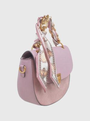 SUEDE CRESCENT SATCHEL