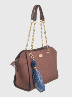 SUEDE CHIAN SHOULDER BAG
