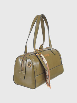 MINIMAL SCULPTED BARREL BAG