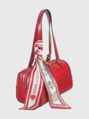 TEXTURAL BARREL SHOULDER BAG