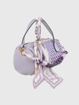 WOVEN MINI BARREL BAG