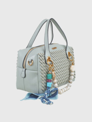 TEXTURAL WOVEN DOME TOTE