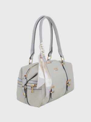 TEXTURAL WOVEN BARREL BAG