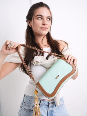 CANVAS FLAP OVER SHOULDER BAG