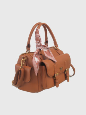 BUCKLED POCKET BOSTON BAG