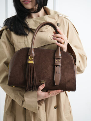 BUCKLE TOTE WITH TASSLE