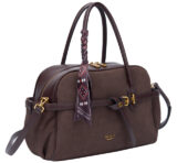 SUEDE KNOT BAG WITH SCARF