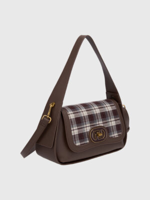 TARTAN FLAP SHOULDER BAG