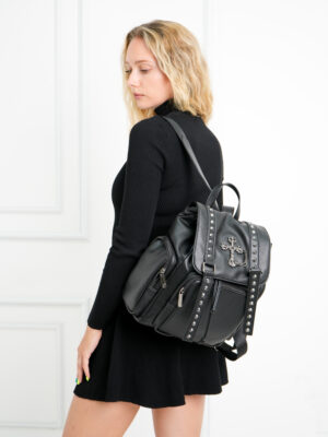 GOTHIC CROSS STUDDED BACKPACK