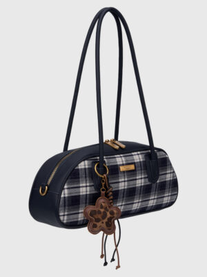 TARTAN BARREL SHOULDER BAG