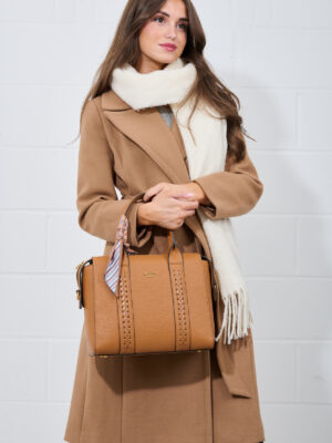 CHIC BRAIDED PANEL TOTE
