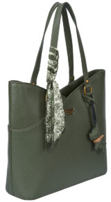 SCULPTED PEBBLED SHOPPER BAG