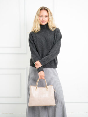 SOPHISTICATED CROC TOTE