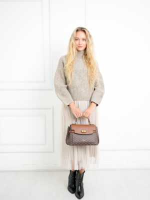 SLEEK MONOGRAM SATCHEL