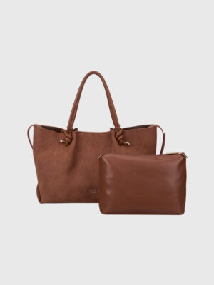 RELAXED SUEDETTE KNOT TOTE