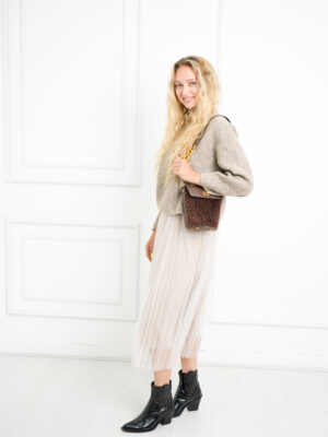 MODISH SPOTTED BUCKET BAG