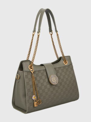 CHIC CHECKERBOARD SHOULDER BAG